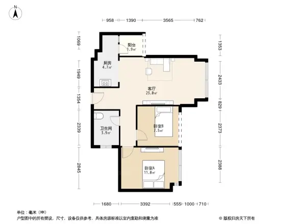 北新上锦户型图