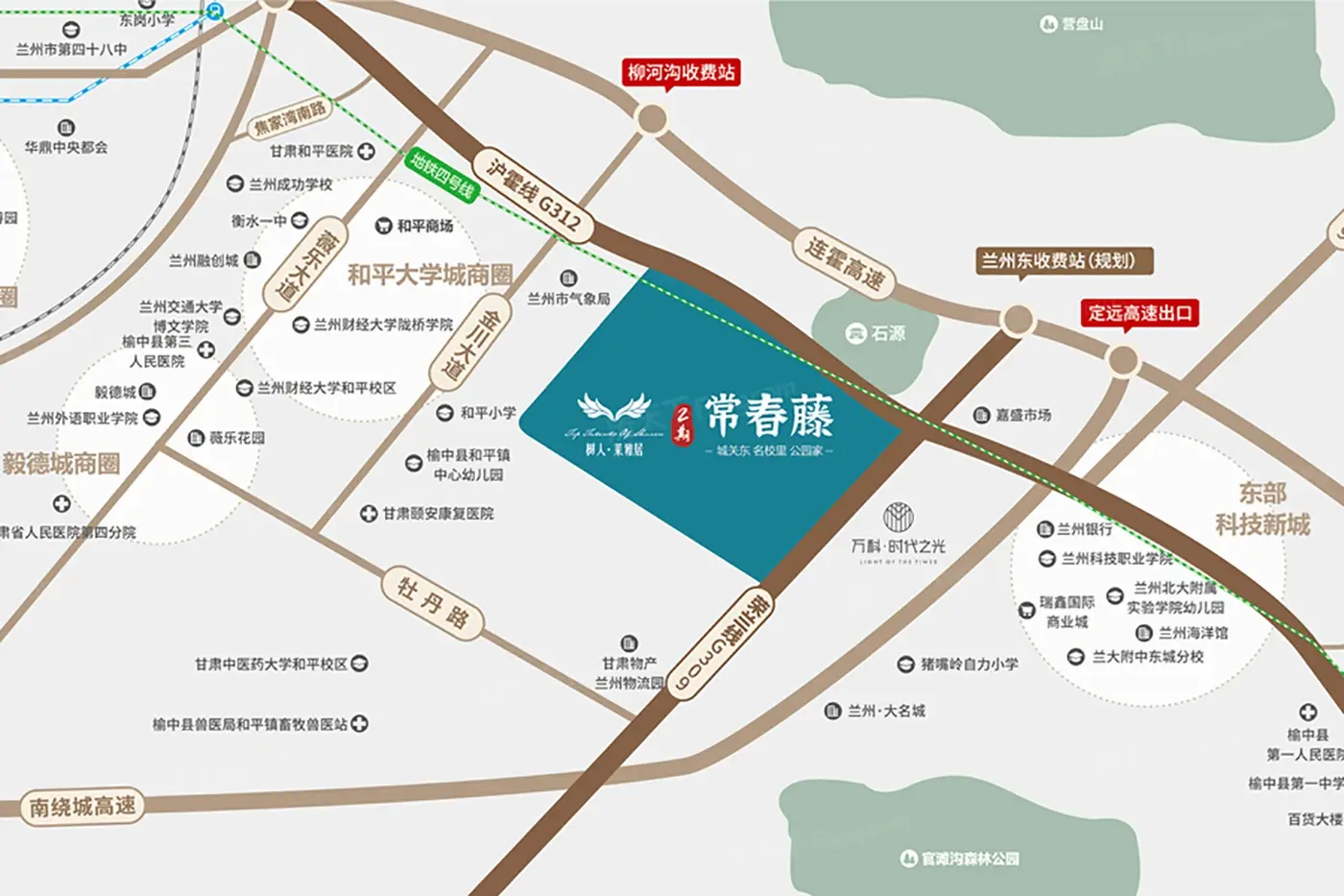 树人莱雅居二期交通图