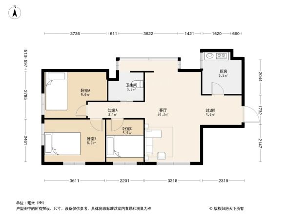 明昌大厦户型图