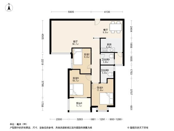 凤岭名筑户型图