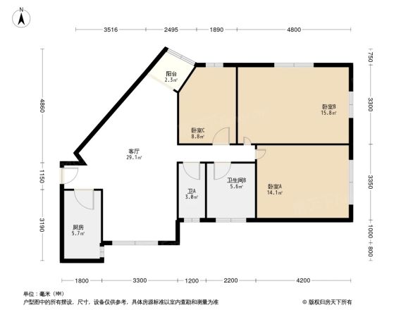 爱乐大厦户型图
