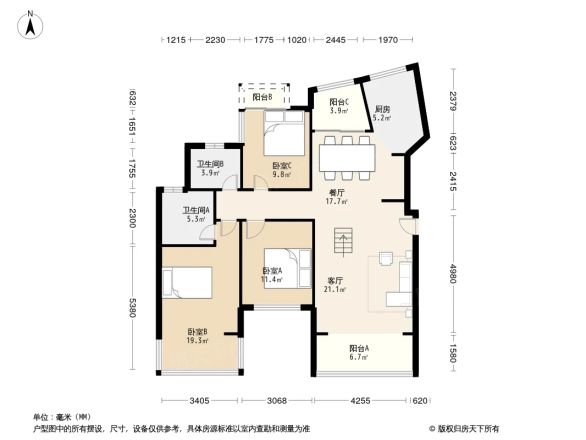 枫林蓝岸户型图