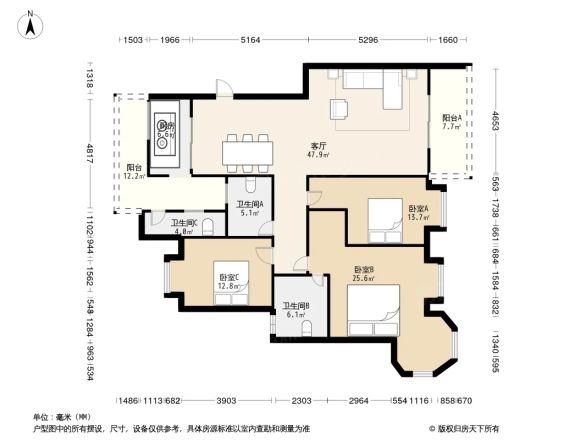 小康城天保家园户型图