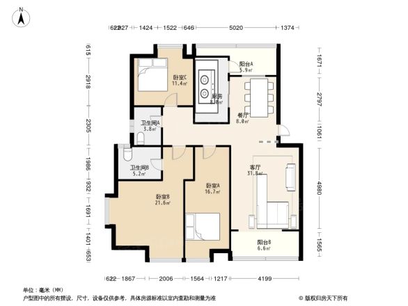 小康城天保家园户型图