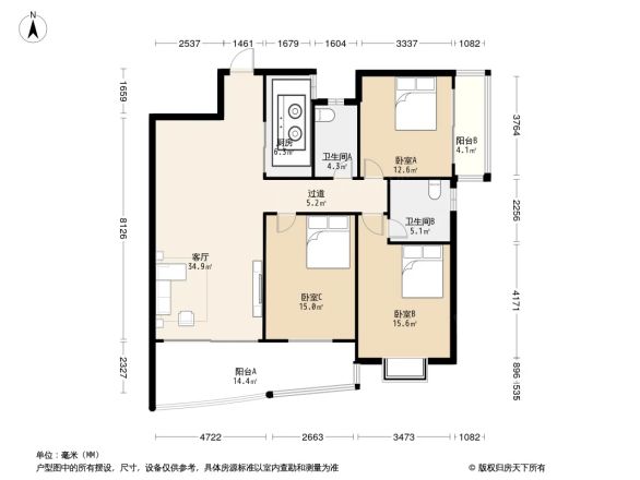 半岛荔园户型图