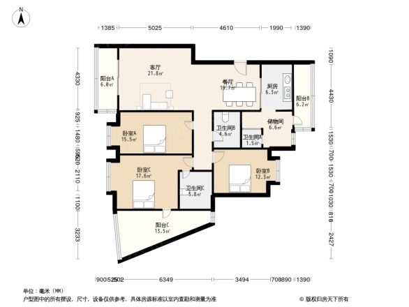 小康城天保家园户型图