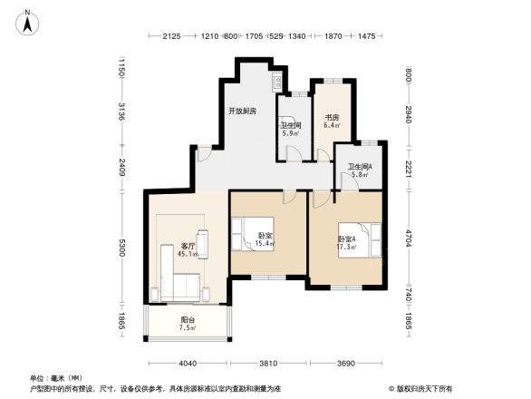 锦泽华府户型图