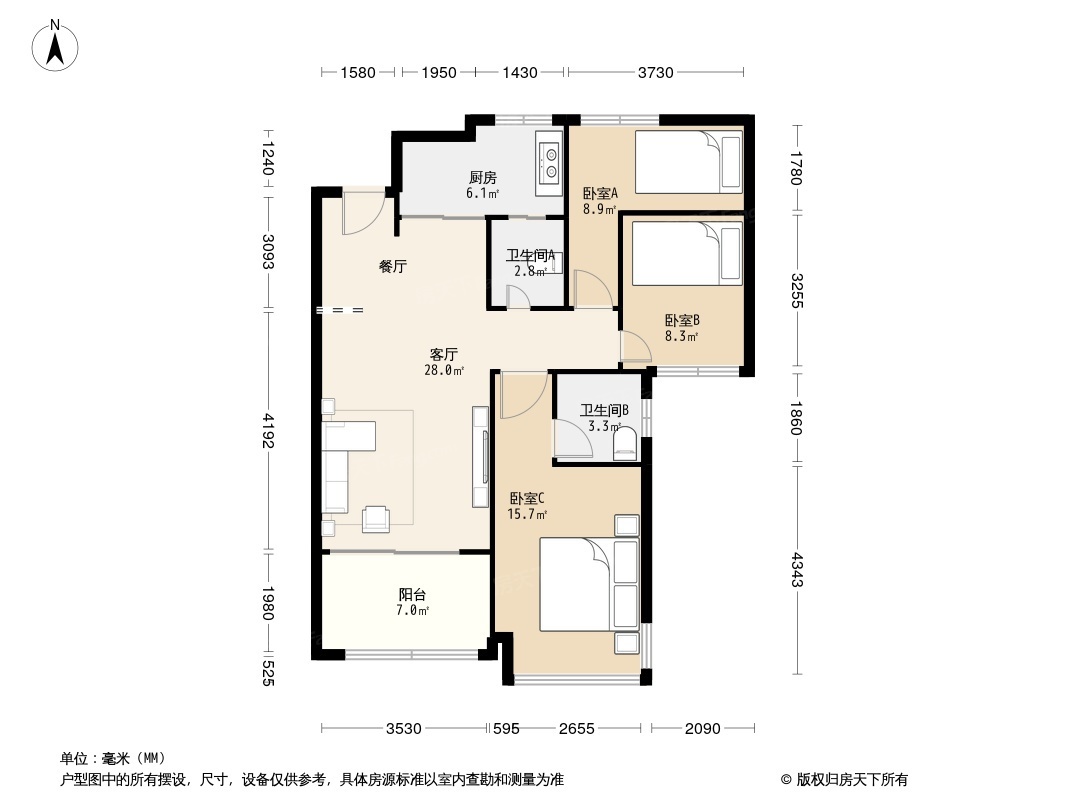 户型图1/2