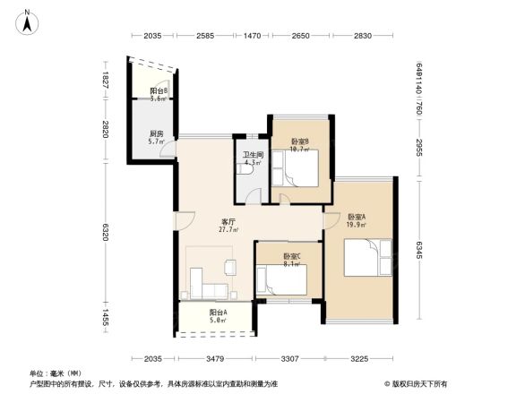 云星钱隆天下南区户型图