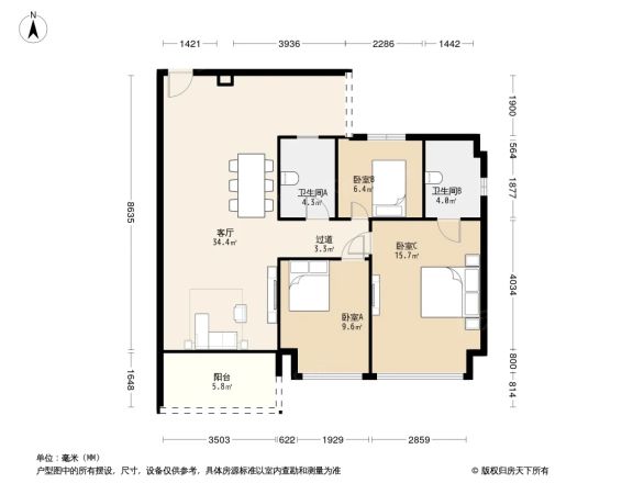 俊和闲庭户型图