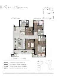 湖畔云邸4室2厅2卫建面120.00㎡