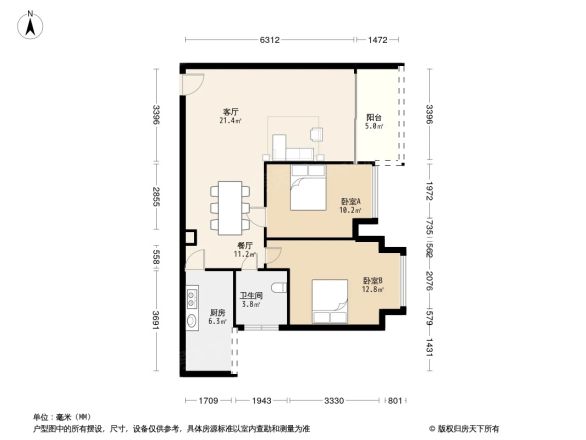 俊和闲庭户型图