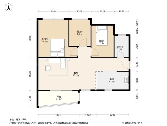 金茂华庭户型图