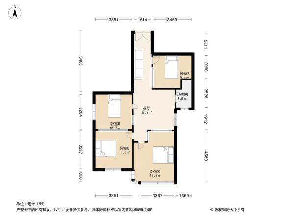宝利大厦户型图