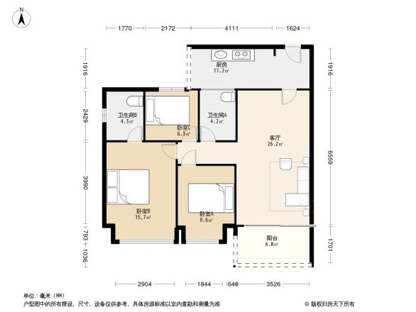 俊和闲庭户型图