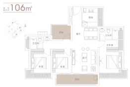 越秀·珠实 | 天悦海湾3室2厅1厨2卫建面106.00㎡