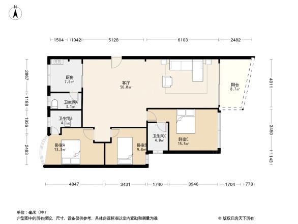 南辉花园户型图