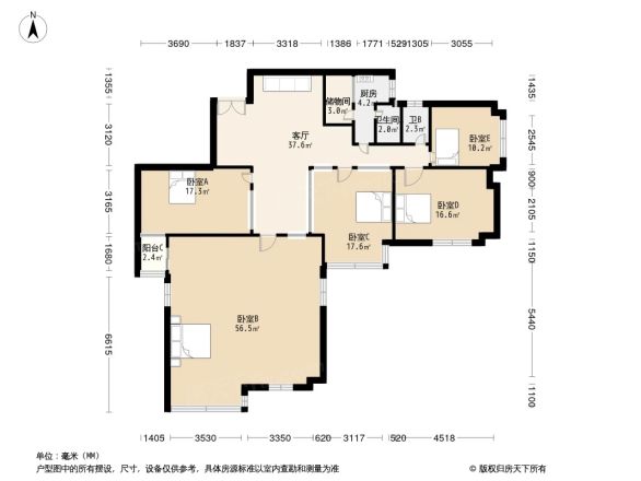宝利大厦户型图