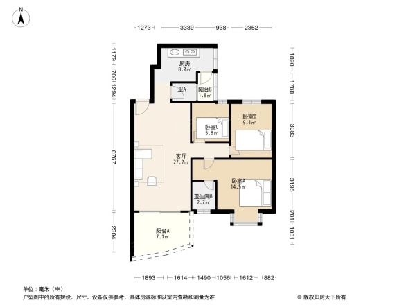 御豪花园二期户型图