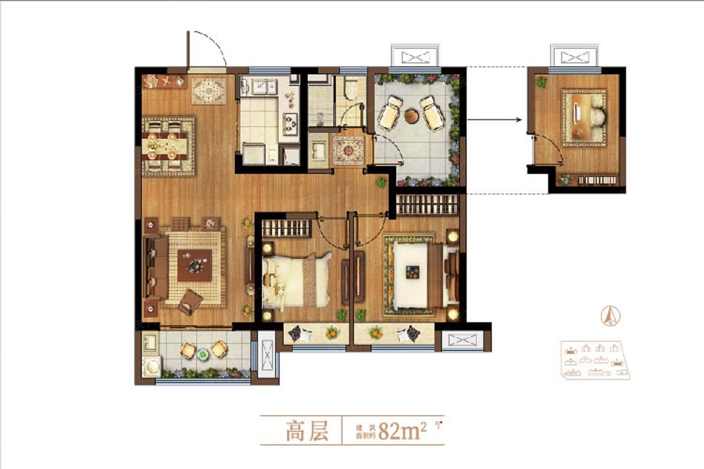 户型图2/3