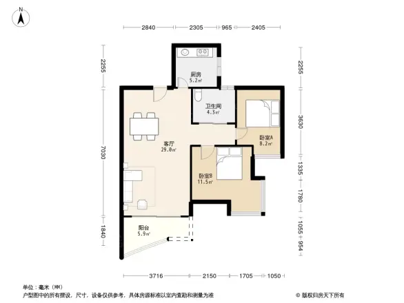 森林龙门皓月户型图