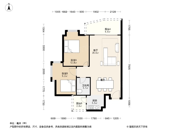 中茵丽景星城户型图