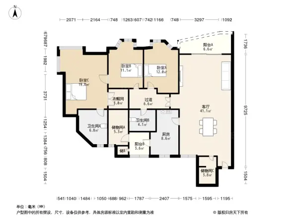 新东福花园户型图