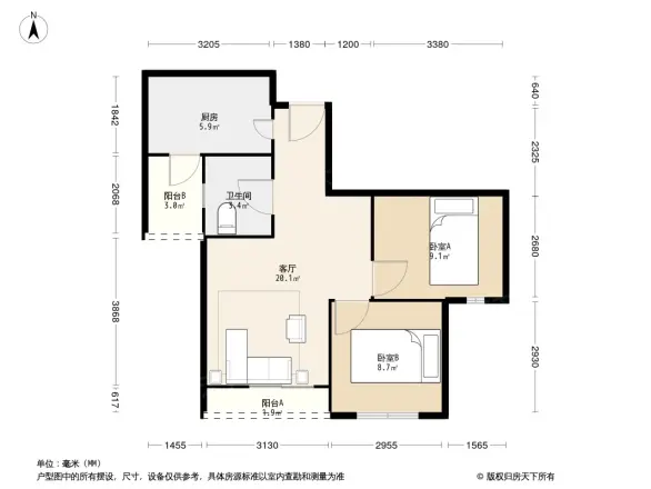 北城佳苑户型图