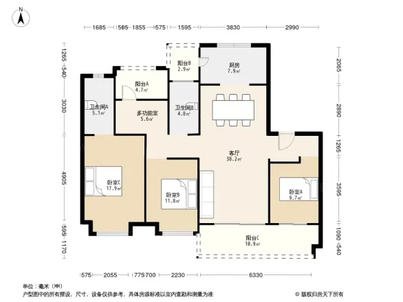 东原旭辉江山樾户型图