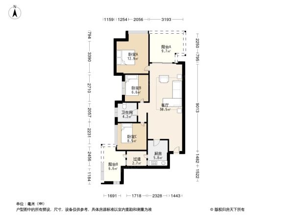 海伦春天别墅户型图