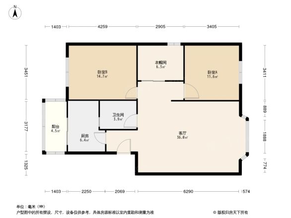 锦西花园三期户型图