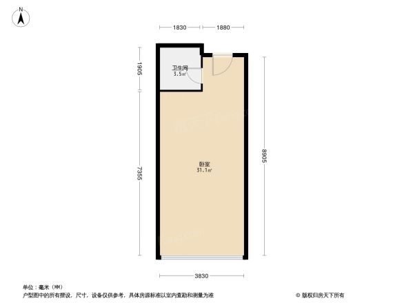 美舍公寓户型图