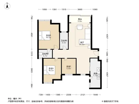 国栋南园二号户型图