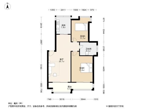 吴越尚院户型图