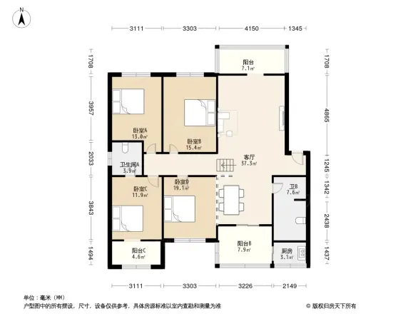 鸿森公寓户型图