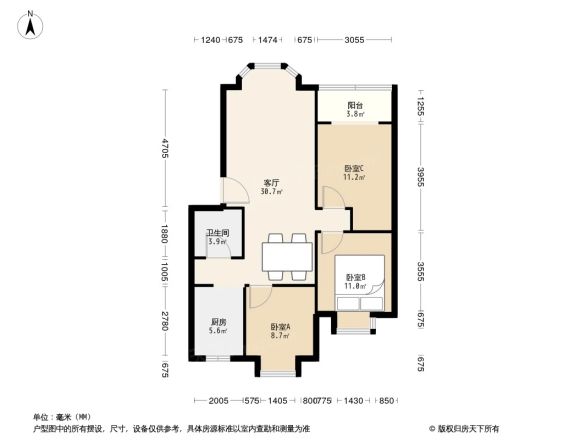 南铁新居户型图