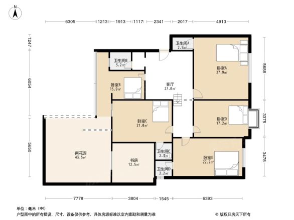 川西家园B区户型图