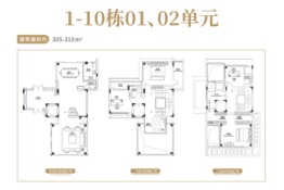 佳兆业天墅4室3厅1厨4卫建面305.00㎡