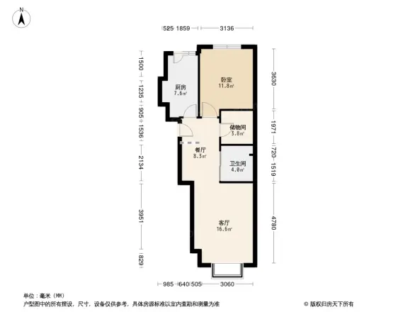 华瀚四季花园户型图
