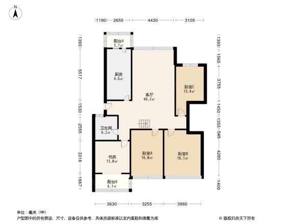 天海花园户型图