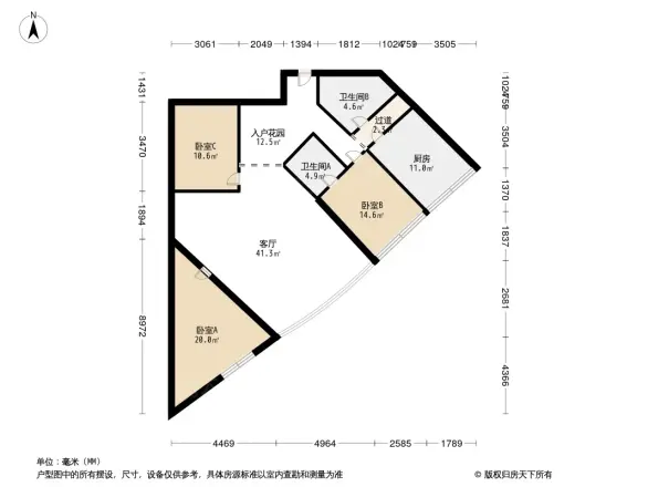 棠湖壹号户型图