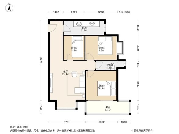 百佳庭院户型图
