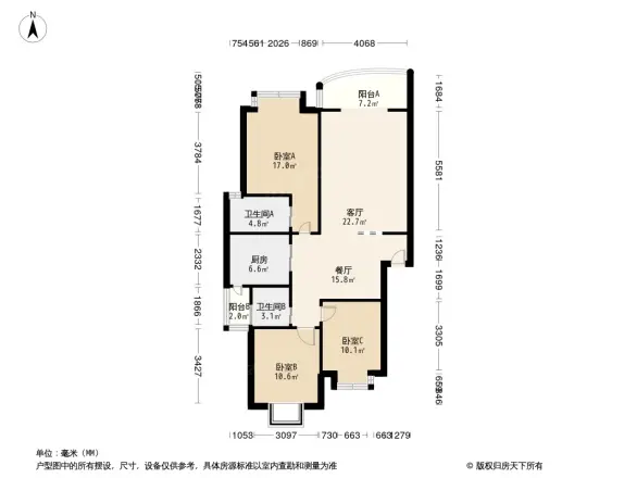 成华东方丽景户型图