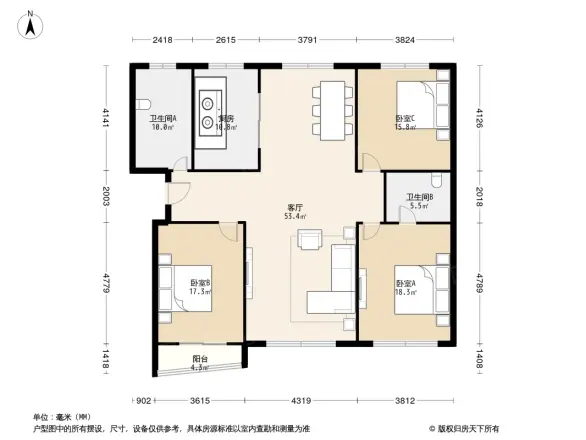 雅居乐藏龙御景户型图