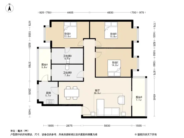 简约生活户型图