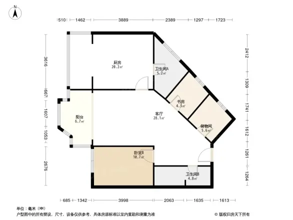 金海岸公寓户型图
