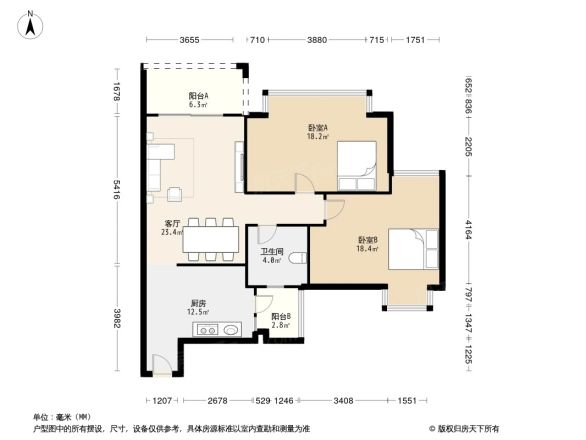 锦绣年华户型图