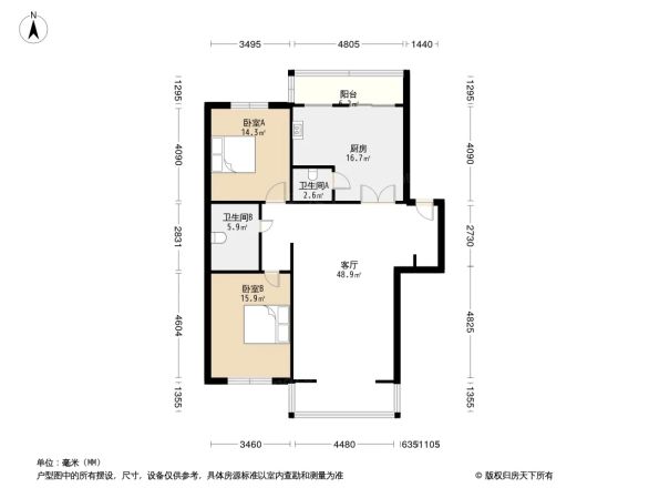 银山小区户型图