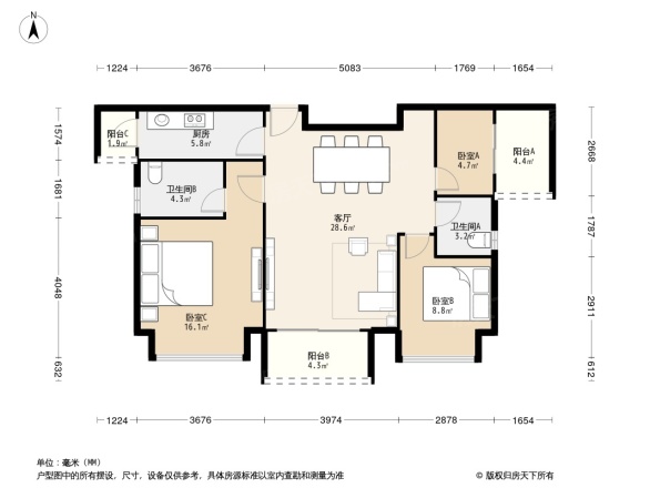 润扬金沙30°户型图