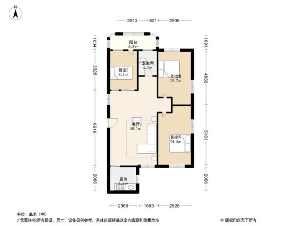 松园里小区户型图